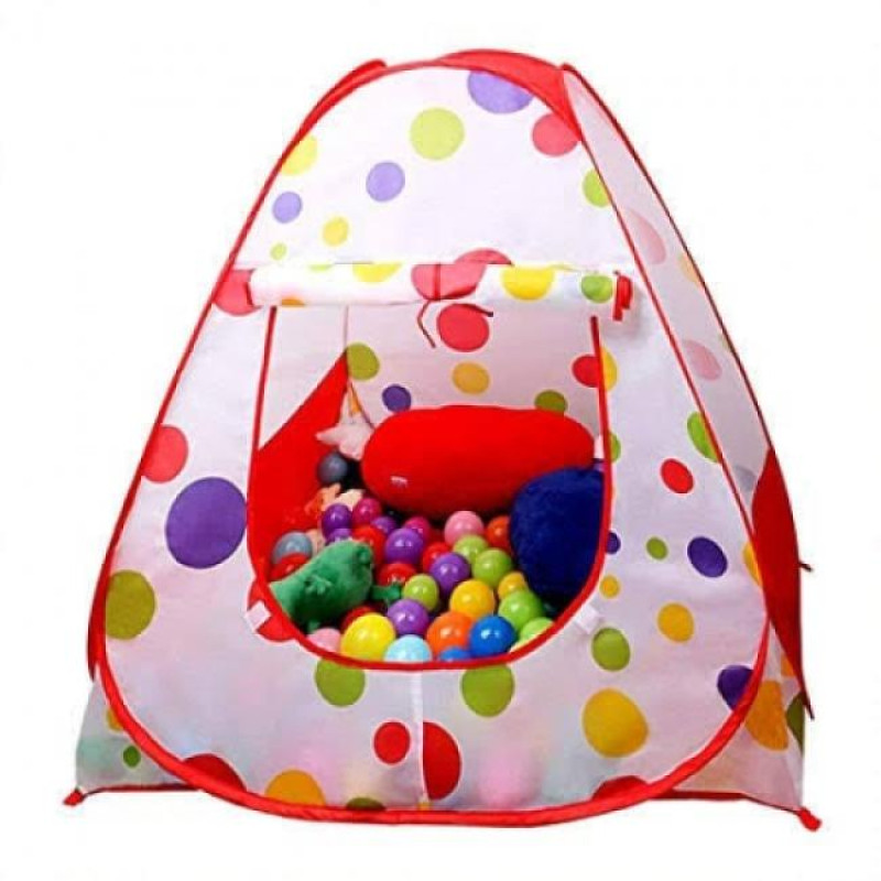 Baby Tent Play House with 50 Ball Multi Colour